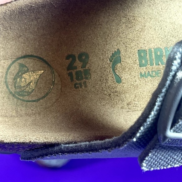 Birkenstock Arizona Vegan Textile Youth Gray Slide Sandals Shoe Size 11-NEW - Picture 8 of 8